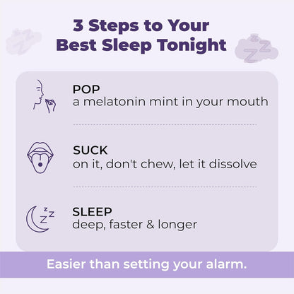 Cureveda Melatonin 10mg Sleep Support Sublingual Mints 60 Mints | Fast Dissolve Oral Sleep Aid with Chamomile | Deep Sleep Supplement for Adults | Non Habit Forming Natural Sleep Aid, Vegan Sugar Free Night Support