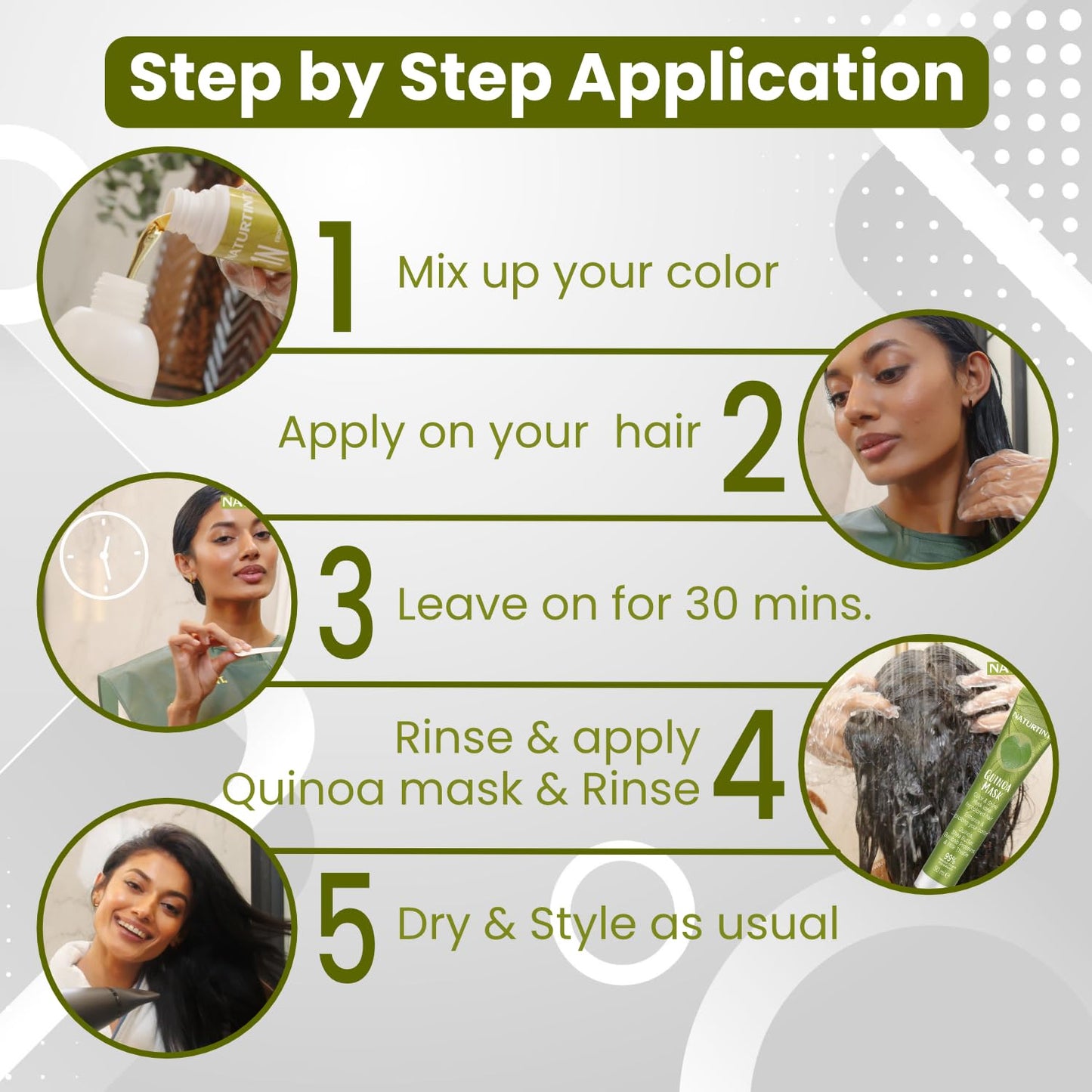Naturtint Permanent Hair Colour Gel Natural Dark Brown 4N|For Optimal Scalp Care| Upto 100% Grey Coverage | Long Lasting Hair Colour | Ammonia Free Vegan| No Parabens| Enriched with Olives & Organic Shea Butter