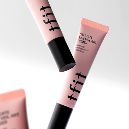 TFIT Delicate Silk Veil Art Primer - Korean Makeup, Poreless Matte Makeup Primer for Oily Skin (Lightweight, Hydrating), Blurring Pore Filler, Smooths fine linesï¼ŒLong-Lasting Blur Effect, 1.01FL. Oz.