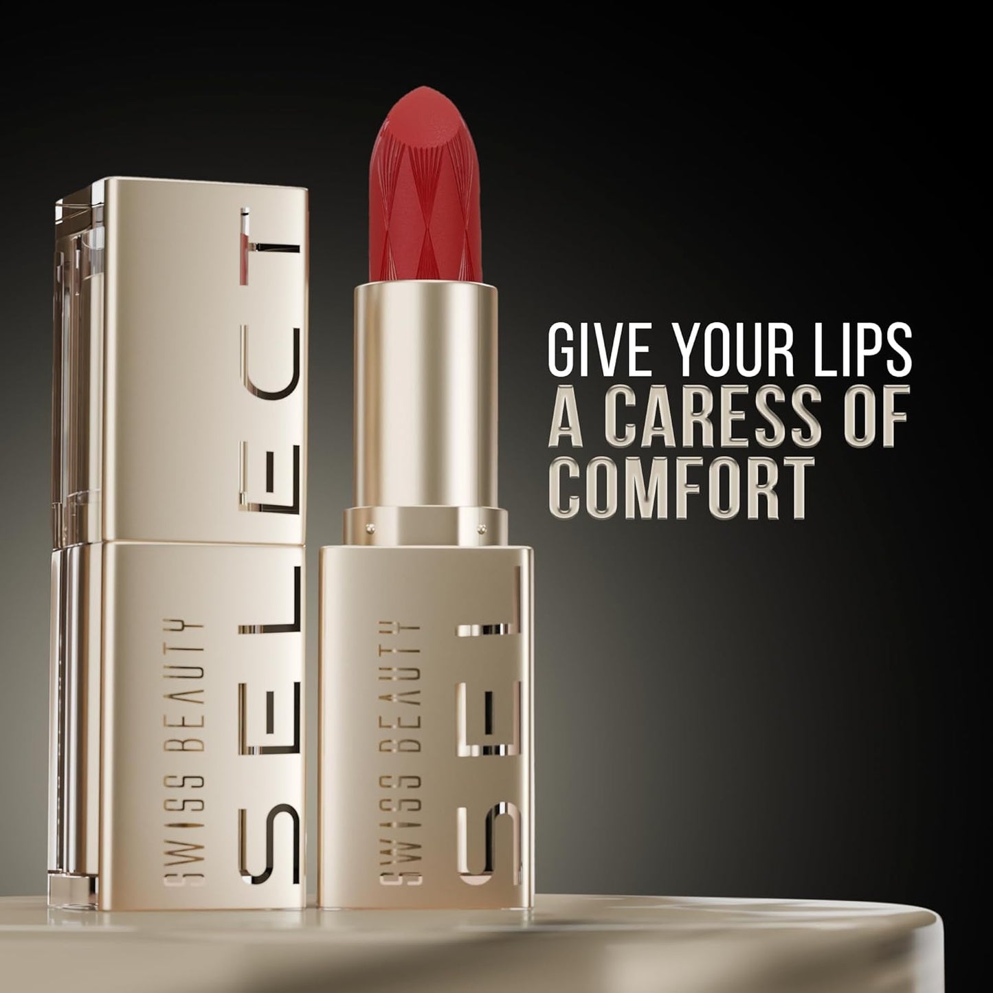 Swiss Beauty Select CrÃ¨me Touch Hydrating Lipstick | With Vitamin E and Tea Tree Oil | High -shine finish | shade- Walnut Brown, 4g