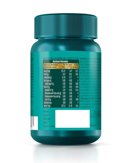 Supradyn Naturals Ginseng Multivitamin for Men | Ginseng & Grapeseed Extract | 12 Vitamins, Zinc, Magnesium | Energy, Immunity, Stamina, Mental Focus | 30 Tablets | Veg