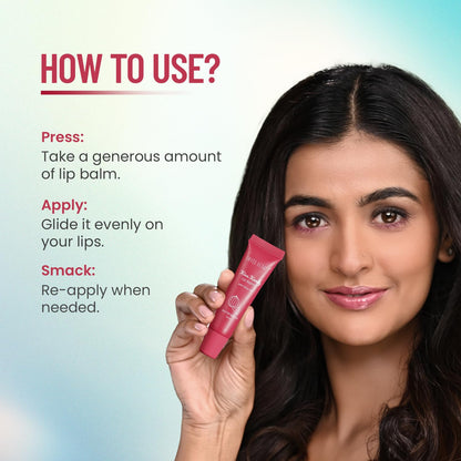 Swiss Beauty Kiss Kandy Tinted Lip Balm | Moisturising Non-Sticky Formula with Olive Oil & Vitamin E | Soft, Smooth & Hydrated Lips All Day | Cherry, 10ml