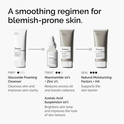 The Ordinary Azelaic Acid Suspension 10%, Brightening Formula for Uneven and Blemish-Prone Skin, 30ml