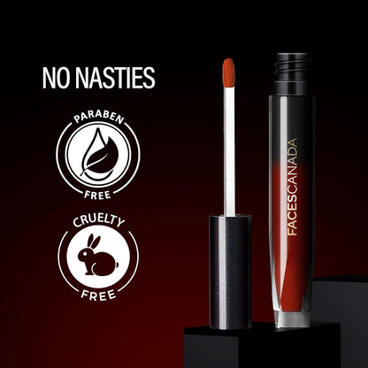 FACESCANADA Comfy Silk Liquid Lipstick - Mystic Nude 13, 3Ml | Satin Matte HD Finish | Luxe Comfort | Longlasting | No Dryness | Smooth Texture | Mulberry Oil & Shea Butter For Plump Hydrated Lips