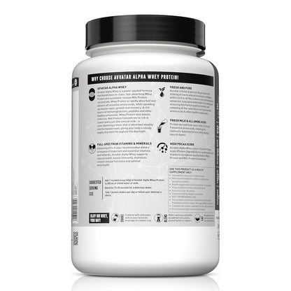 avvatar ALPHA WHEY PROTEIN | 1Kg | Mango Rush Flavour | 25g Protein | 25 Servings