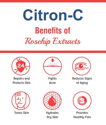 Trexgenics Citron-C Citrus Bioflavonoids 20%-Rosehip 35%-Vitamin C Complex 650mg - Collagen Builder, Vein Health, Immunity, Antioxidant & Skin (60 Veg. Capsules)