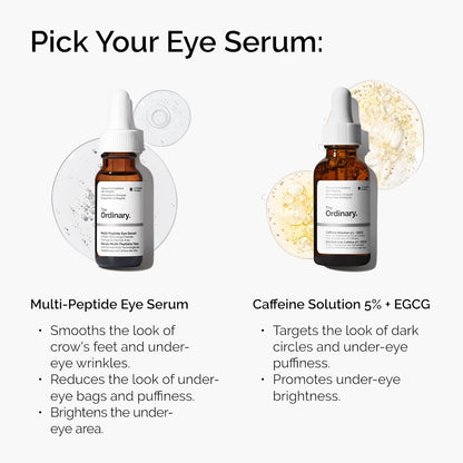 The Ordinary Multi-Peptide Eye Serum, Anti-Aging Formula for Crowâ€™s Feet, Dark Circles & Puffiness, 15ml