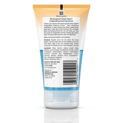 Neutrogena Deep Clean Invigorating Foaming Scrub, 124.2 ml (Pack of 1)
