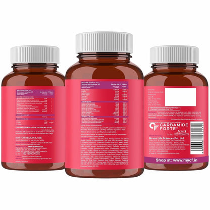 Carbamide Forte Veg Collagen Supplements for Bones | Veg Collagen Tablets For Women & Men | Plant Based Tablets For Hair, Nails & Healthy Skin | 90 Tablets