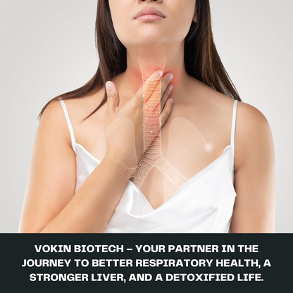Vokin Biotech N-Acetyl L-Cysteine (NAC) â€“ Supports Healthy Respiratory Function- 500mg â€“ 90 Capsules