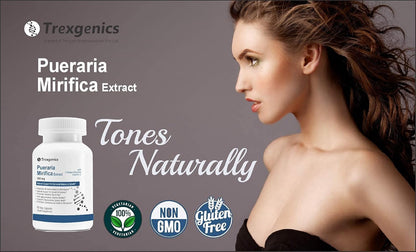 TrexgenicsÂ® PUERARIA MIRIFICA extract 10:1 550mg with Collagen Booster Vitamin C (60 Vcaps)
