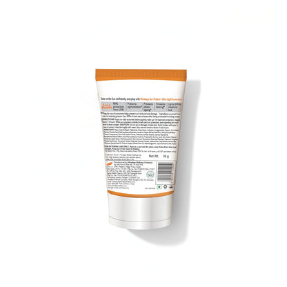 Himalaya Sun Protect+ Ultra Light Sunscreen | 90% Natural Origin Ingredients | In vivo tested SPF 50 PA++++ | Dermatologically tested for all skin types | No white cast | Sweat Resistant | 30g