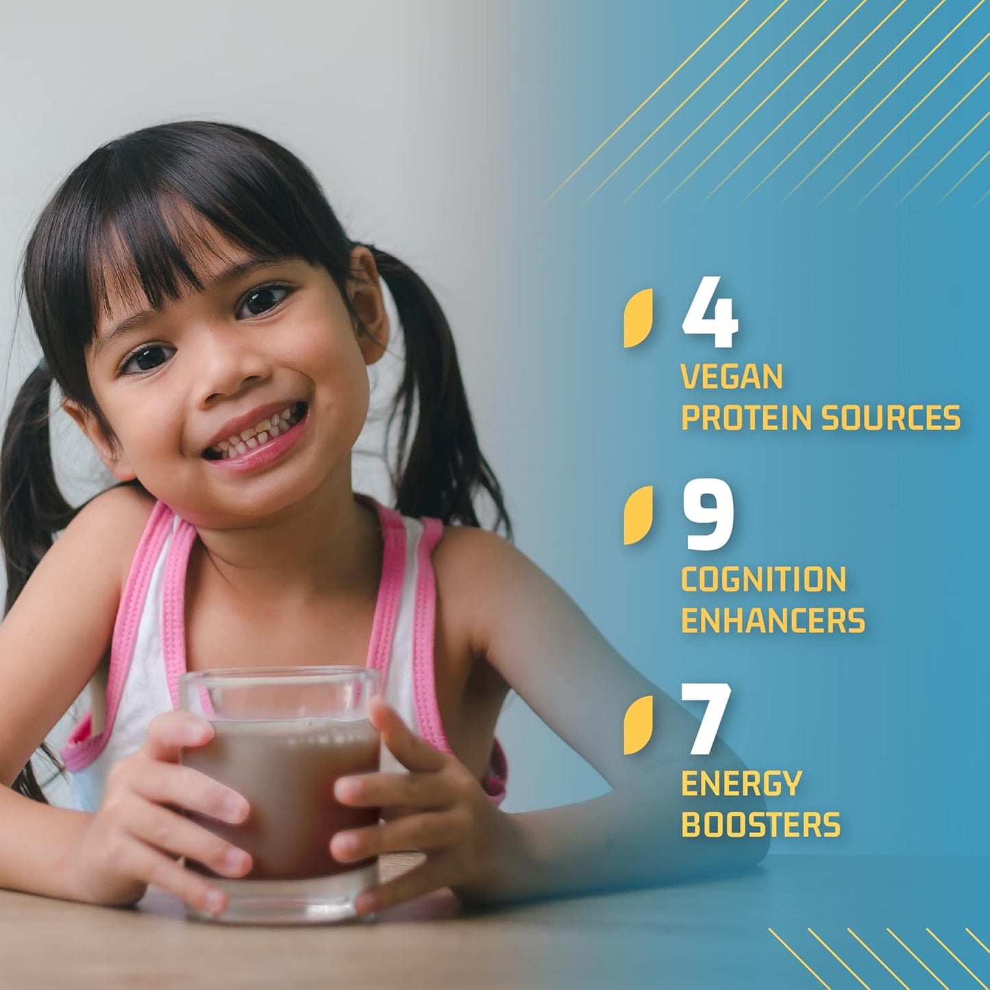 Plantigo Vanilla Flavor Health Drink for Kids, 500 Gms | Kids Protein, Growth & Brain Health Supplement | Vegan Plant Based Kids Health Drink | Protein Powder For Kids