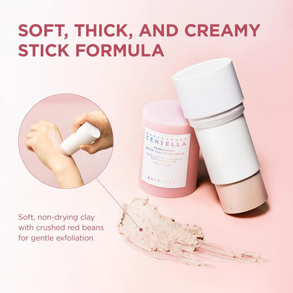 SKIN1004 Madagascar Centella Poremizing Quick Clay Stick Mask 27g â€“ Face Mask with 5 Clays & Red Bean Powder for Pore Care, Oil Control, Blackhead Removal & Skin Soothing Korean Skincare