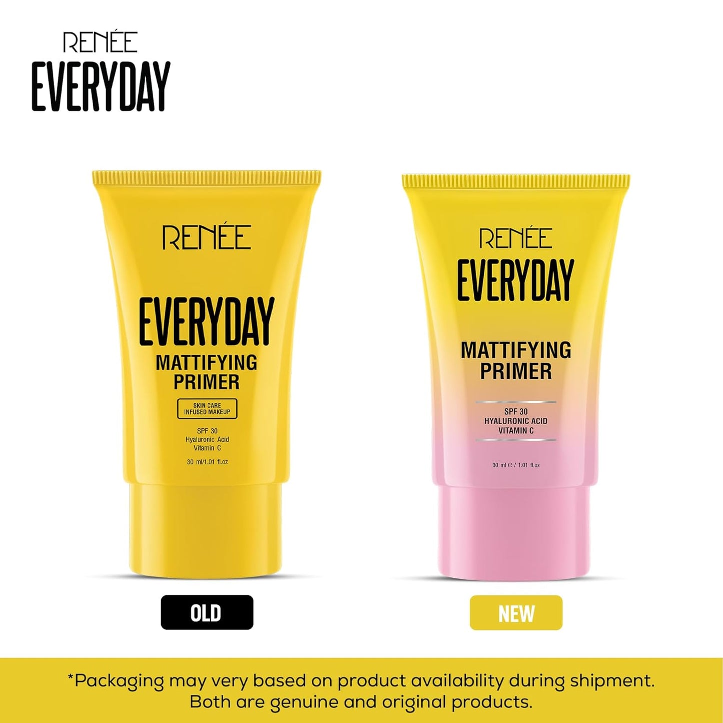 RENEE Everyday Primer, Blurs Fine Lines, Wrinkles & Pores, Smoothen Skin Texture, Lightweight & Non-Sticky, Long Lasting Formula with Matte Finish, Cruelty-Free Skincare Infused Makeup, 30 Ml