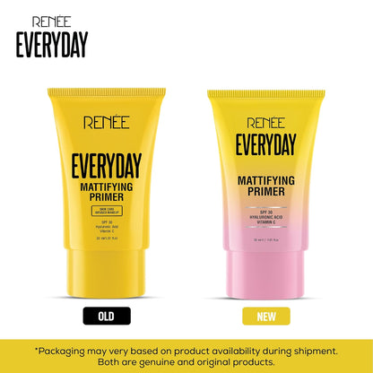 RENEE Everyday Primer, Blurs Fine Lines, Wrinkles & Pores, Smoothen Skin Texture, Lightweight & Non-Sticky, Long Lasting Formula with Matte Finish, Cruelty-Free Skincare Infused Makeup, 30 Ml