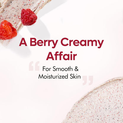 mCaffeine Berries & Coffee Body Scrub for Tan Removal | Creamy Body Scrub for Dry Skin | Exfoliating Scrub for Body for both Women and Men - 200gm