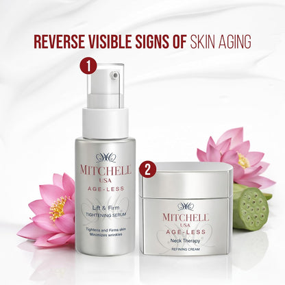 Mitchell USA Anti-Aging Neck Therapy Cream â€“ Firms & Smooths Neck Skin, Reduces Fine Lines | With Lotus Seed Extract & Cocoa Butter | For All Skin Types | 50 g