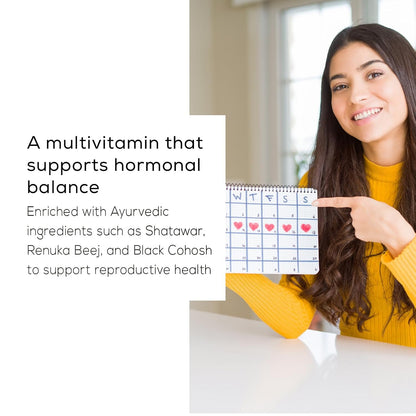 TrueBasics Advanced Multivitamin for Women (30 Tablets) | With Clinically Researched Ingredients | For Energy, Immunity and Joints, Maintains Hormonal Balance