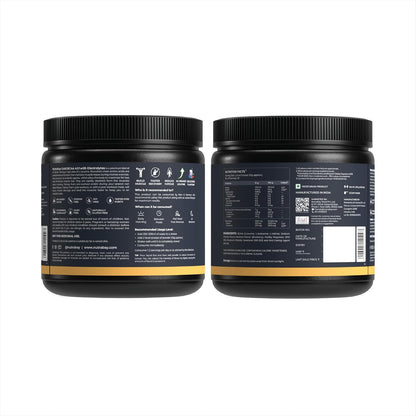 Nutrabay Gold BCAA 4:1:1 with Electrolytes 7000 mg Vegan BCAAs, 1000mg Electrolytes per Serving â€“ Intra/Post Workout Energy Drink for Muscle Recovery & Endurance - 250g, Berry Blast