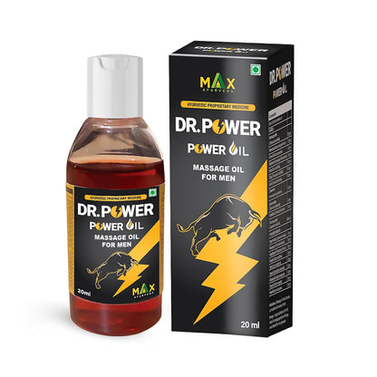 Max Ayurveda Dr Power Natural Herbal Massage Oil For Men - (20ml)