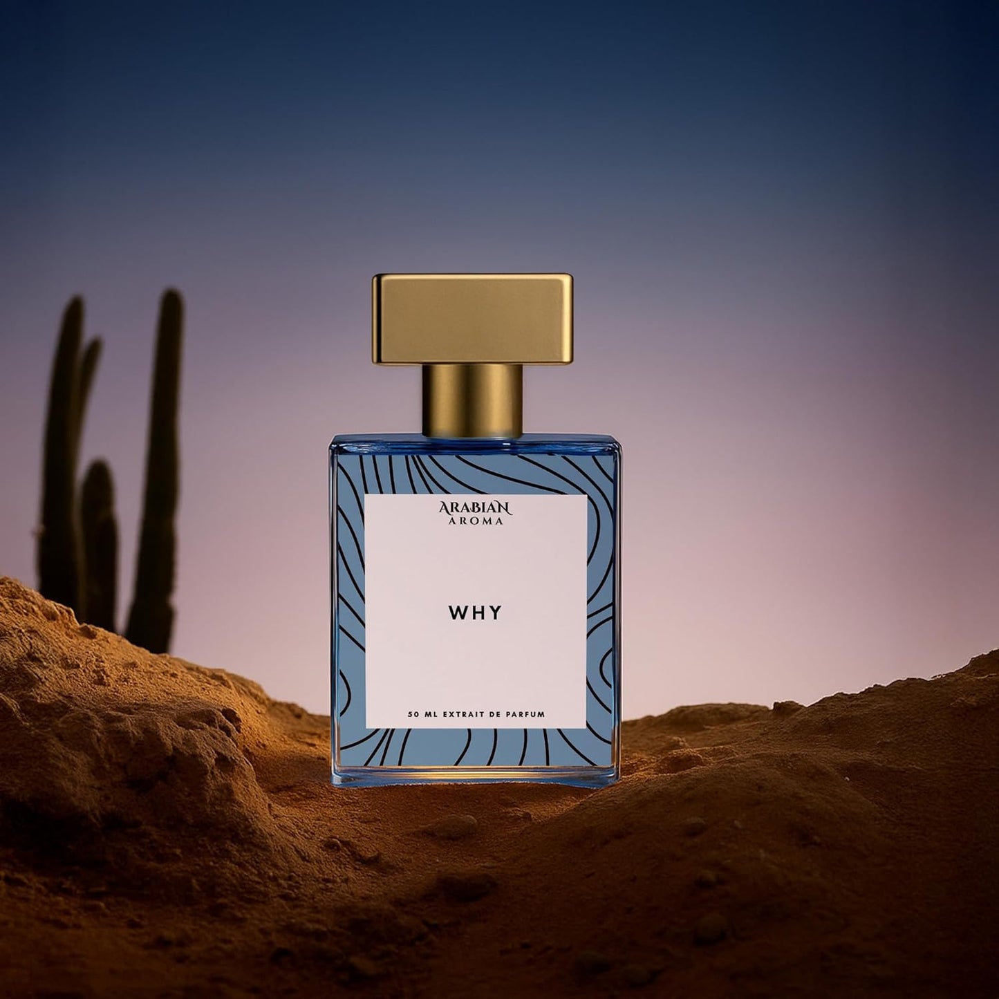 Arabian Aroma WHY Extrait De Parfum for Men | Bold & Fresh Long Lasting Fragrance | Modern Masculine Scent for Daily & Special Occasions | 50ml