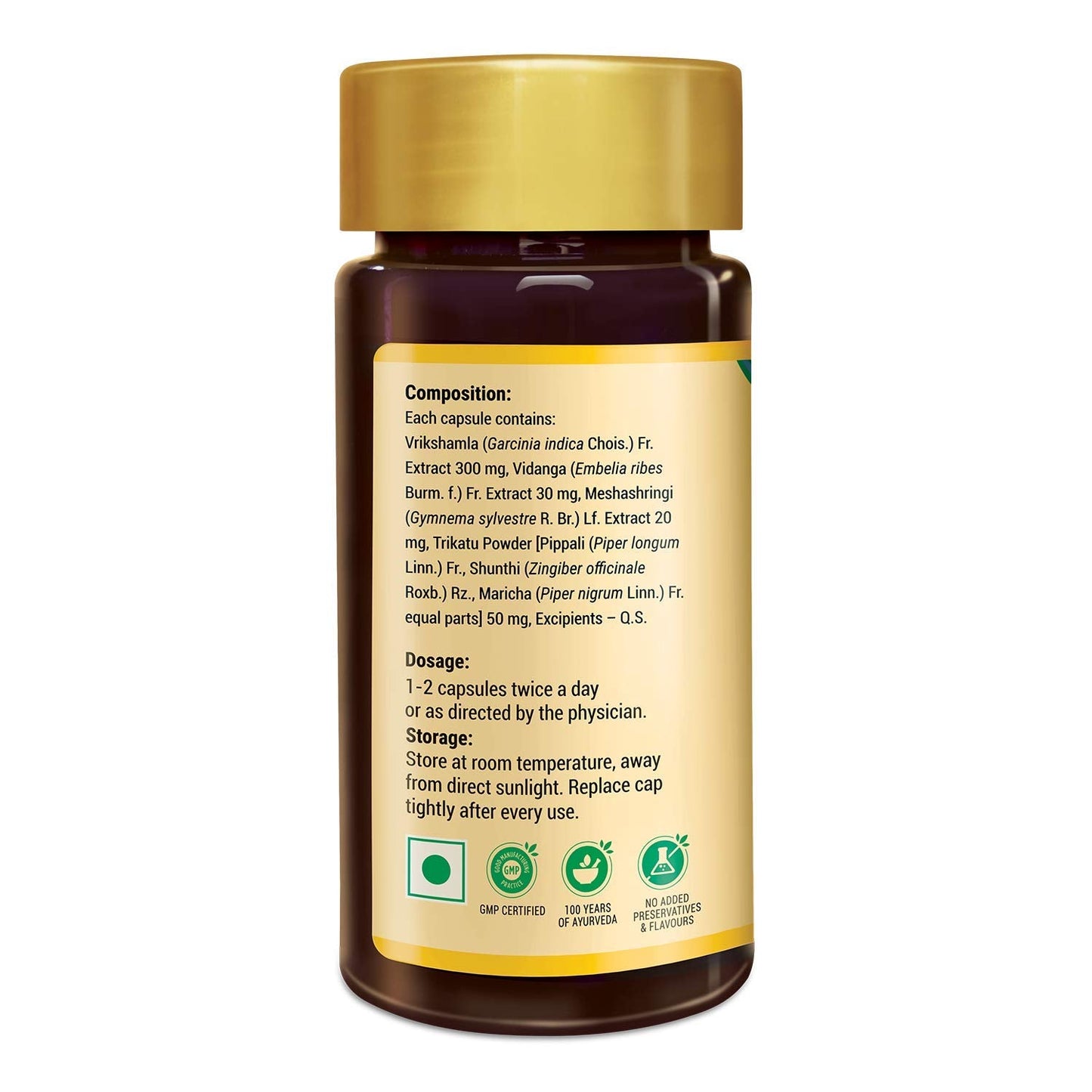 Zandu Lean & Slim | Enriched With The Goodness Of 6 Herbs To Help You In Weight Loss Journey | Acts As A Metabolism Booster & Supports Weight Management, (60 Caps)