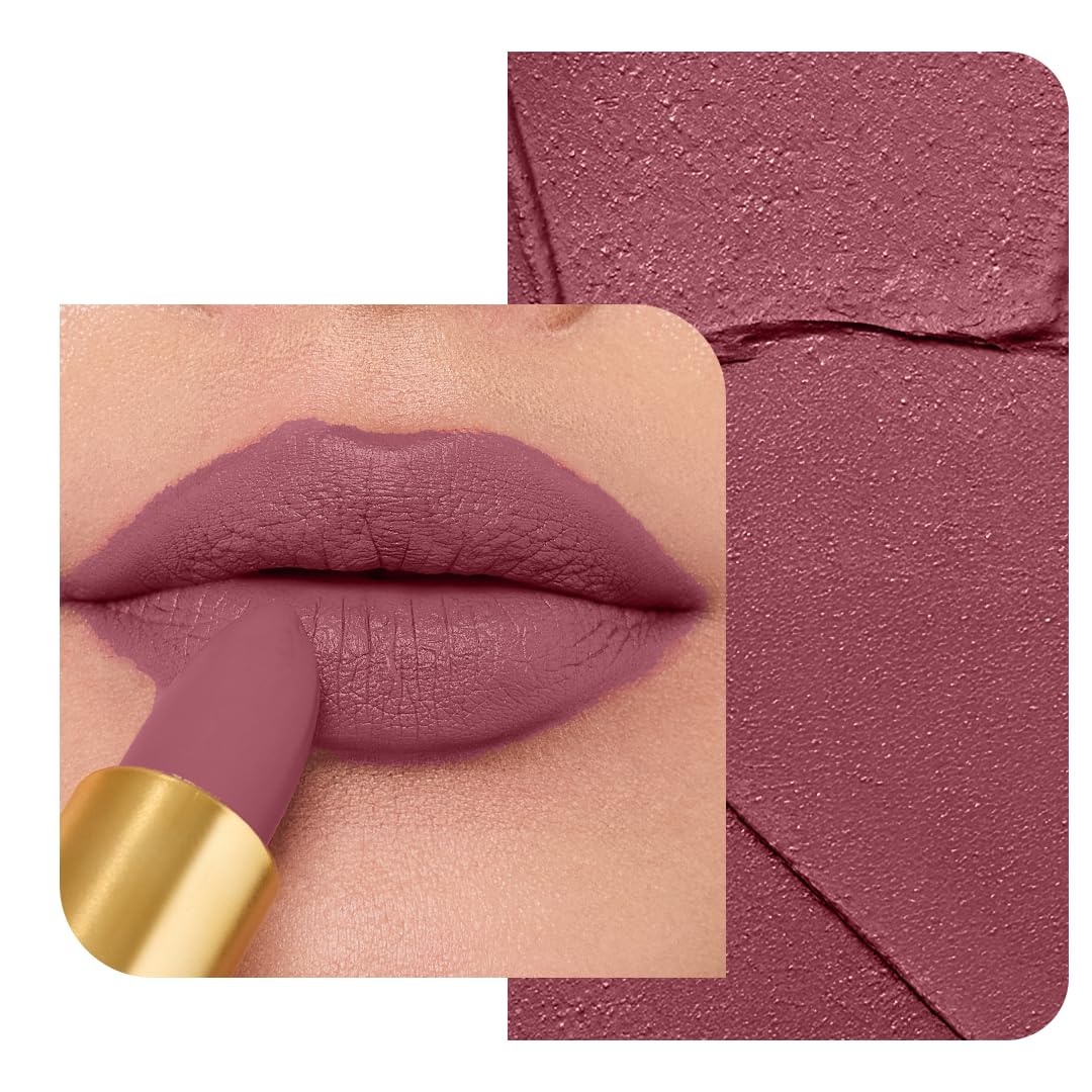 LoveChild Masaba 90s Drip Meetha (Mauve) Luxe-Matte Lipstick with Intense One-Swipe Color Payoff in High-Pigment HD CrÃ¨me Matte Formula, 4gm
