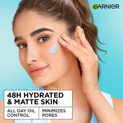 Garnier Fresh & Matte Salicylic Acid Sorbet Moisturizer Cream, 4.5% Salicylic Acid + Niacinamide + Vitamin C, 9x Lighter Sorbet Cream, For Hydration & Oil Control, Suitable for Oily to Normal & Combination Skin, 45g