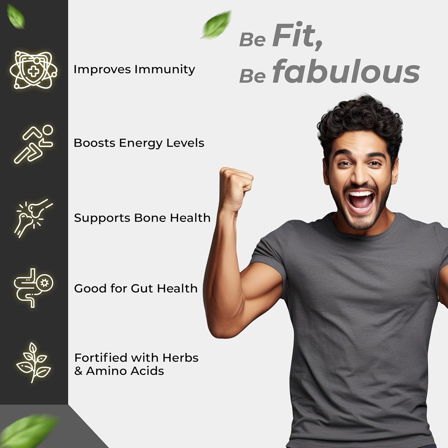 Health Veda Organics Multivitamin for Men, 60 Multivitamin Tablets, with Zinc, Vitamin C, Vitamin D3, Multiminerals and Ginseng Extract, Enhances Energy, Stamina & Immunity