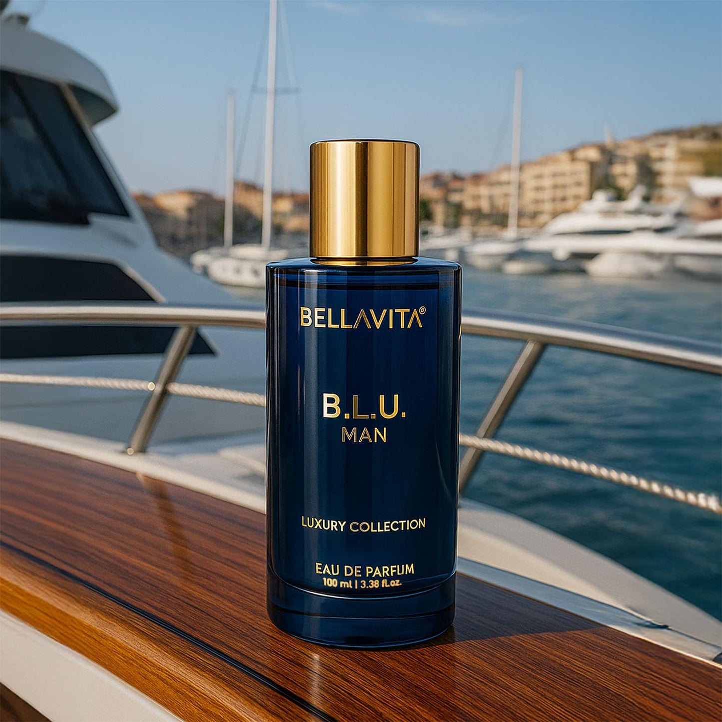 Bella Vita Luxury B.L.U Men Eau De Parfum Liquid Perfume With Lemon, Apple, Musk|Fresh, Refreshing, Energising Long Lasting Edp Fragrance Scent 100Ml
