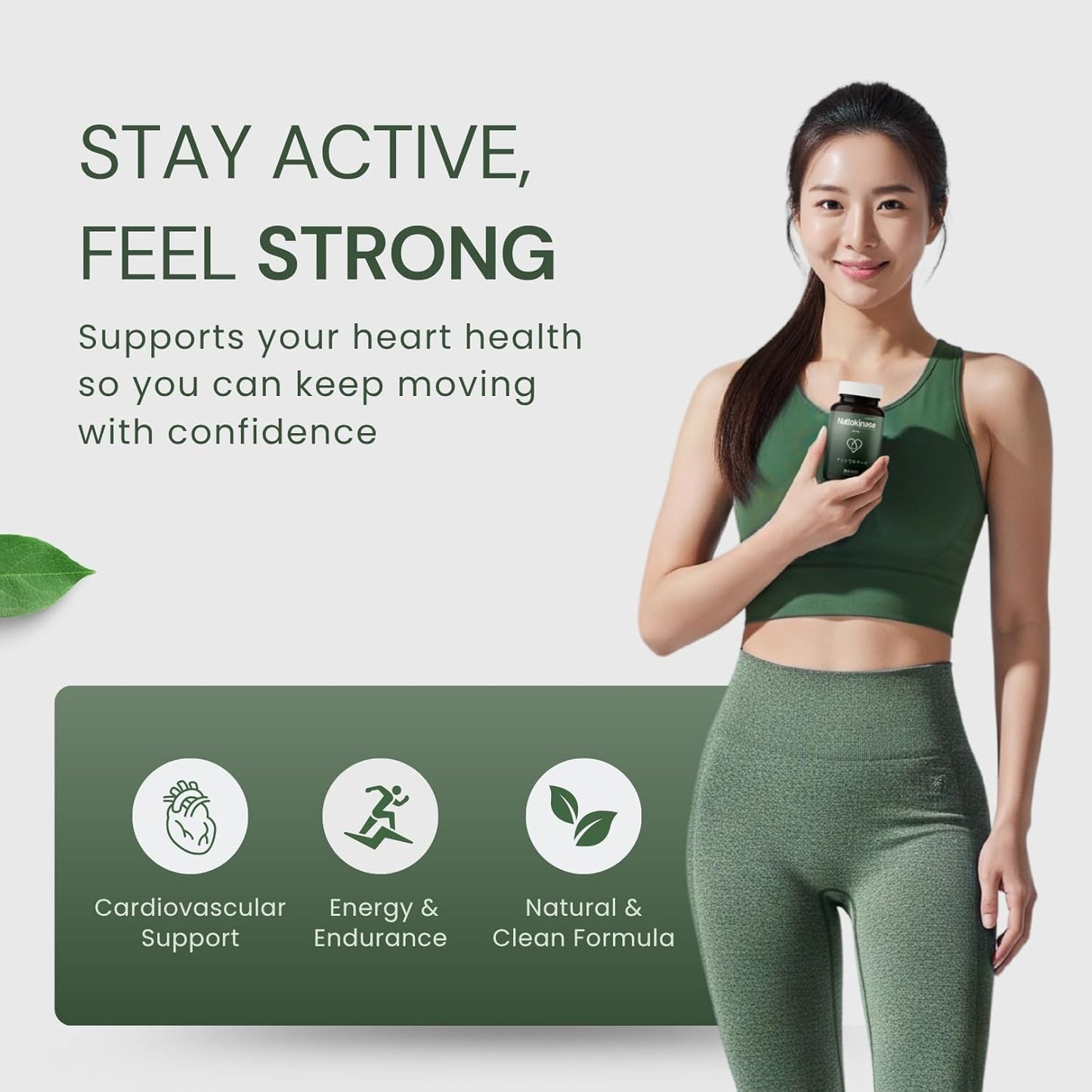 Nattokinase supplement by Nutramito, 200mg (4000 FU) per serving of 2 capsules, Natural Enzyme Supplement for Heart Health, Vitamin Kâ€“Free Formula, Supports Heart Health & Smooth Circulation