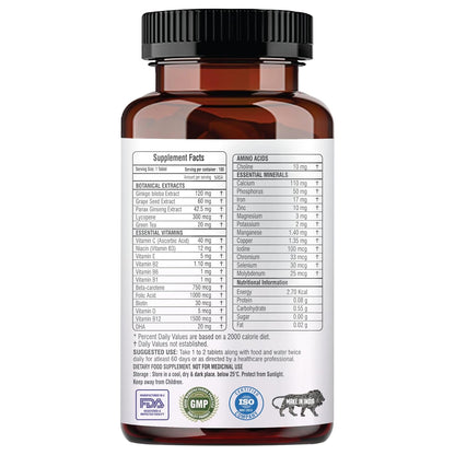 Multiwomen One Daily Multivitamin for WOMEN| 100 Tablets | 27 Premium Ingredients | Promotes Women's Well-Being | Supports Muscle Function | Boosts Immunity | Improves Memory & Focus