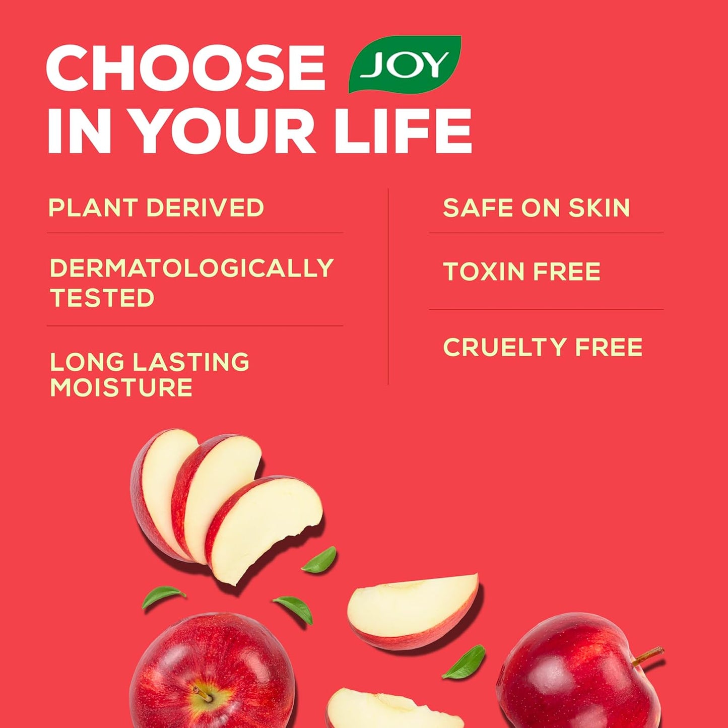 Joy Skin Fruits Moisturizer for Dry Skin (200ml), Cold Cream for Winters, With Apple, Jojoba & Almond Oil | Quick Absorbing & Non Sticky Moisturizer for Face, Hands & Body | For Healthy, Soft & Glowing Skin