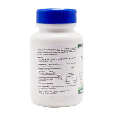 Healthvit Peppermint 30mg Healthy Stomach 60 Capsules