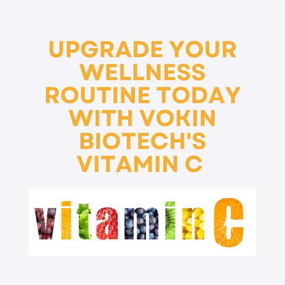 Vokin Biotech Vitamin C 40mg with Amla 1000mg for Immunity - Skin Care - Antioxidants 20 Effervescent Tablets Orange Flavor