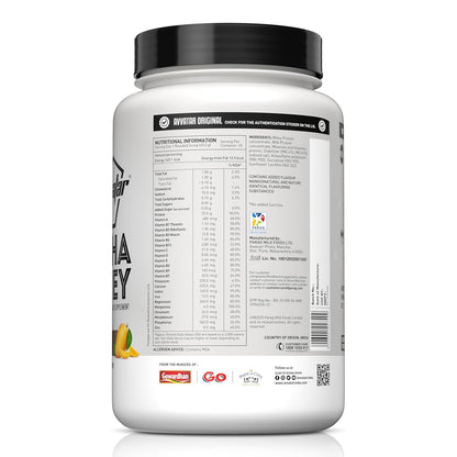 avvatar ALPHA WHEY PROTEIN | 1Kg | Mango Rush Flavour | 25g Protein | 25 Servings