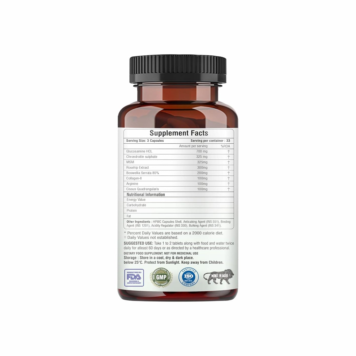 Joints - 100 Capsules Cartilage Joint and Bone Health