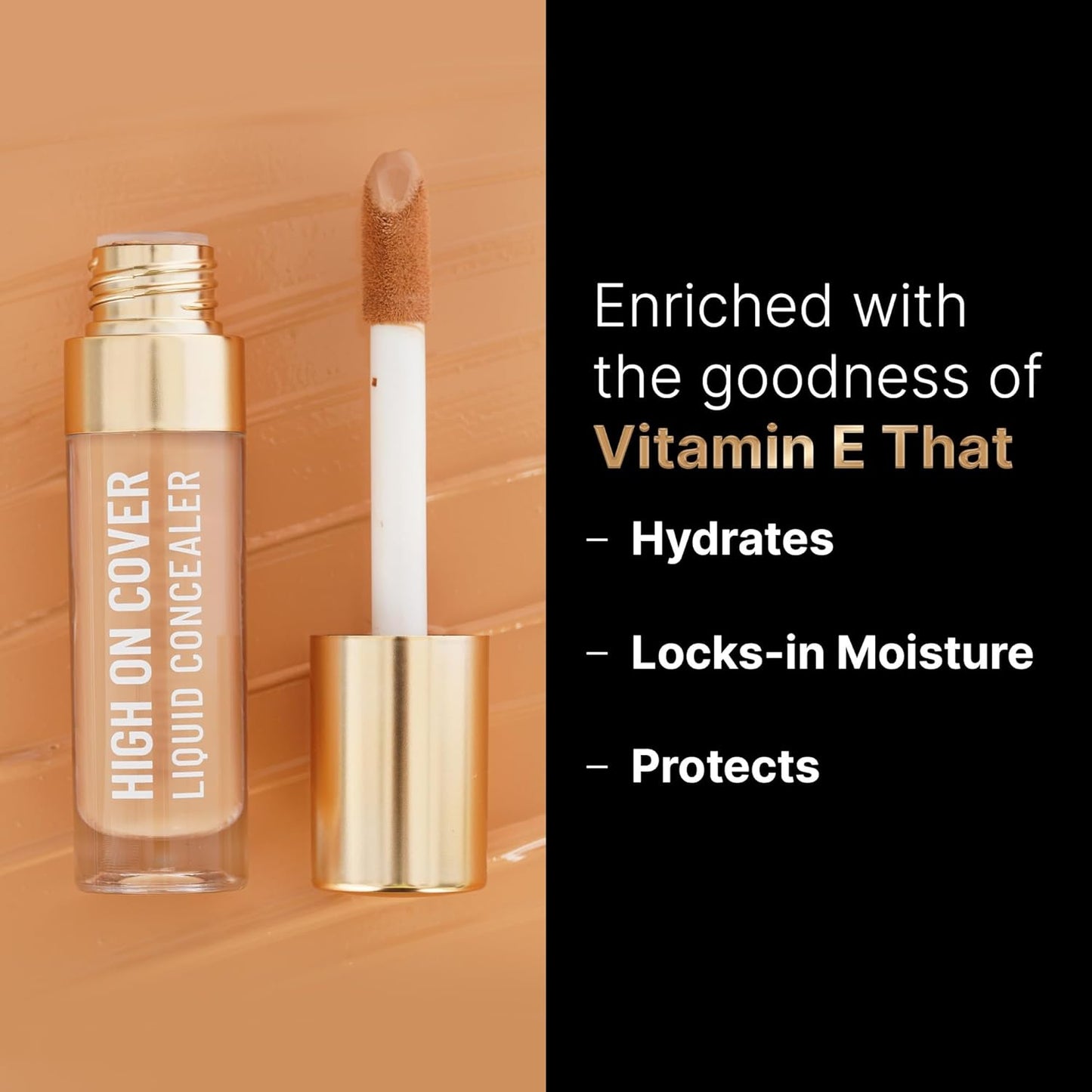 Swiss Beauty Select High on Cover Liquid Concealer with No-Crease Formula | Matte Finish | Enriched with Vitamin E| Shade- 1.5 Fair to Medium, 5.5ml |