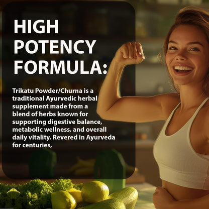 Trikatu Powder - An Organic Blend Of Three Magical Ingredients For Enhancing Immunity And Boosting Digestive Strength | 100% Pure And Natural(100 GM)
