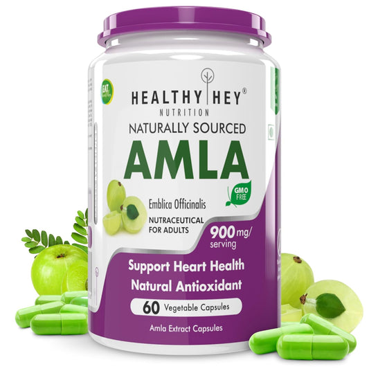HealthyHey Nutrition Amla Extract - Natural Vitamin C - 60 Veg. Capsules