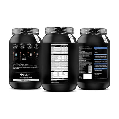 Carbamide Forte Whey Isolate Matrix | Whey Protein Powder | 30g Protein | Belgian Chocolate Flavour - Whey Protein Isolate 1kg