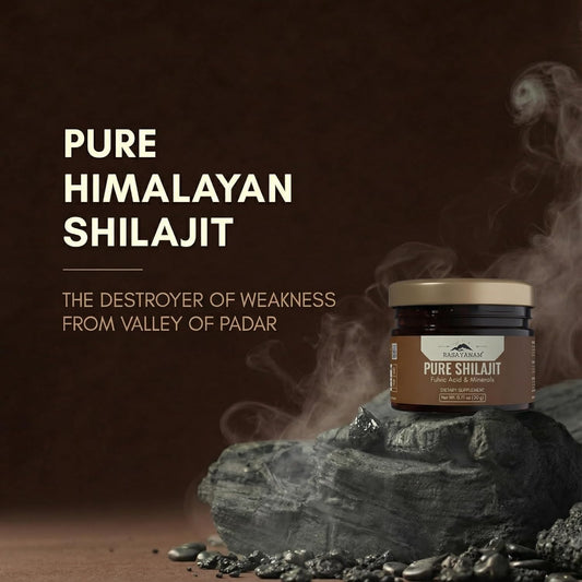 Rasayanam Pure Himalayan Shilajit Resin | Highly Purified with 75% Fulvic Acid & 80+ Trace Minerals | Supports Energy, Stamina, Strength & Recovery | 20 gm