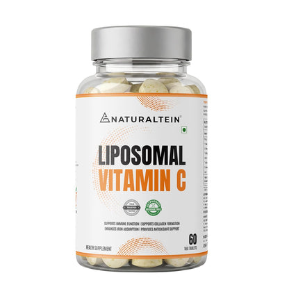 Naturaltein Liposomal Vitamin C | 5X Enhanced Absorption | Antioxidant Supporting Immune Function, Skin Repair, Collagen Synthesis & Oxidative Stress Defense | 60 Capsules