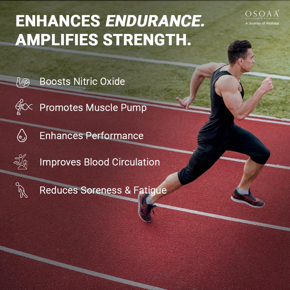 OSOAA Pure Citrulline Malate 2:1 Supplement Powder - 100g, Unflavoured | Boosts Nitric Oxide, Pre Workout Amino Acid for Muscle Strength & Endurance