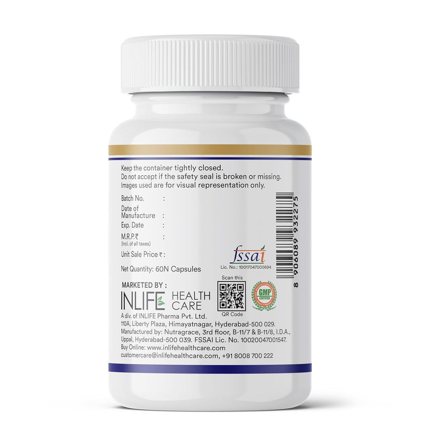 INLIFE Vitamin D3 600 IU Cholecalciferol Supplement with Coconut Oil for Better Absorption, For Men & Women, Immunity, Bone Health, Muscles - 60 Liquid Filled Capsules (Pack of 1)