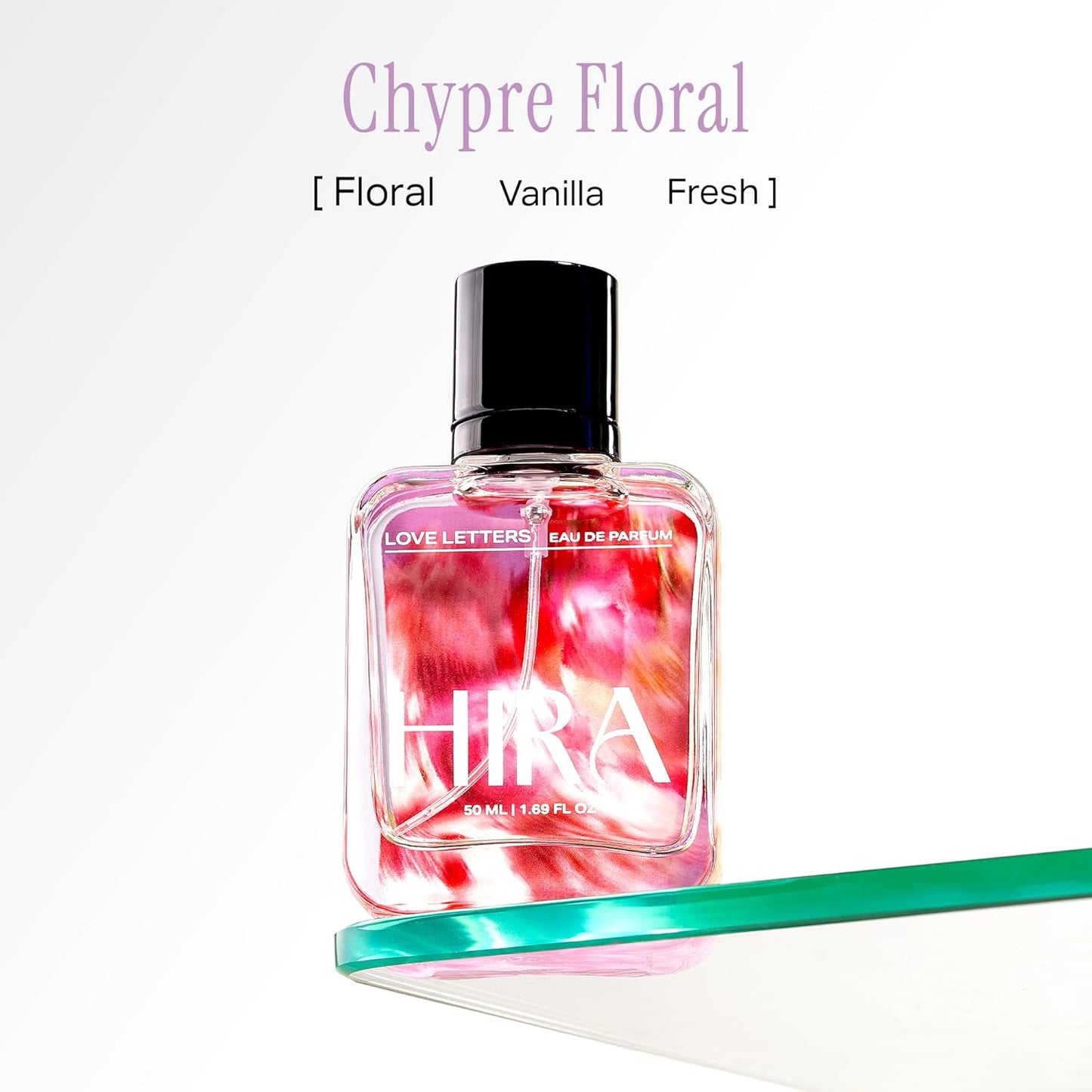 HIRA Love Letters Perfume for Woman 50 ml | Warm Vanilla, Fruity & Floral Scent | 12 Hours Long Lasting Eau de Parfum Premium Luxury Fragrance | Gifts for Woman, Girlfriend, Date Night Perfume