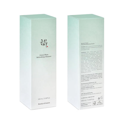 Beauty of Joseon Green Plum Refreshing Cleanser (100ml) | Deep Pore Cleansing, Gentle Facial Cleanser for Acne-Prone Skin