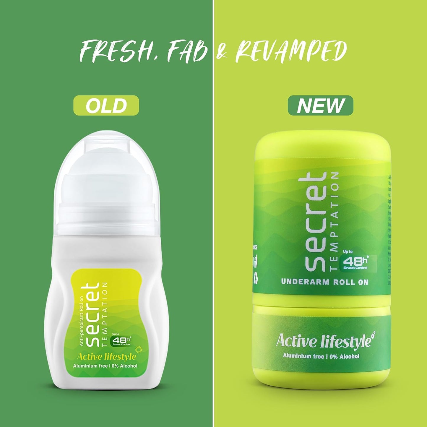 Secret Temptation Active Lifestyle Roll-On for Women|Aluminium Free|Antiperspirant Roll On|Dedorant Roll On, 50ml