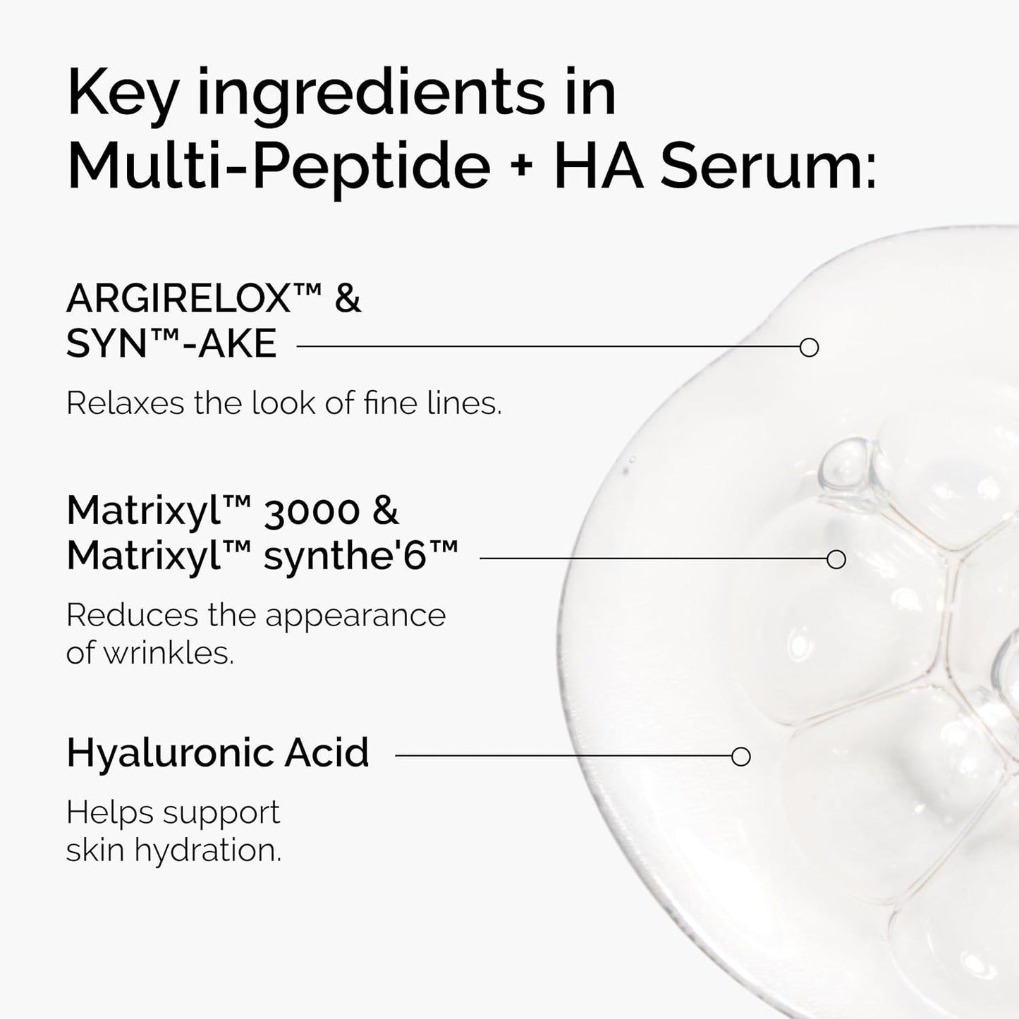 The Ordinary Multi-Peptide + HA, Anti-Aging Formula for Crowâ€™s Feet, Elasticity & Firmness, 30ml